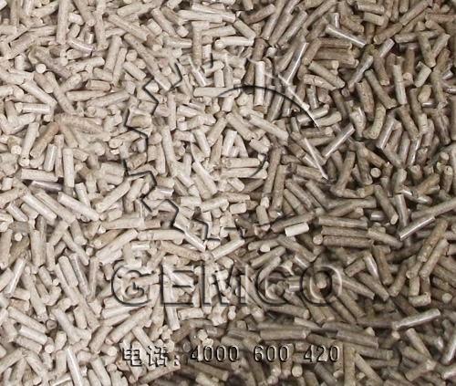 420飼料顆粒機製出顆粒效果