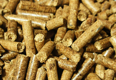 使用绿巨人草莓丝瓜秋葵榴莲在线小（xiǎo）型玉米秸稈顆粒機加工出的牛羊（yáng）飼料顆粒成品